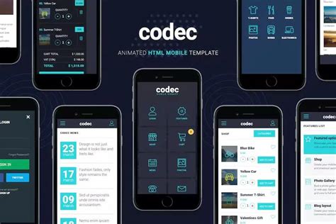 Latest Codec Mobile Html Template Download Cms Code Shop