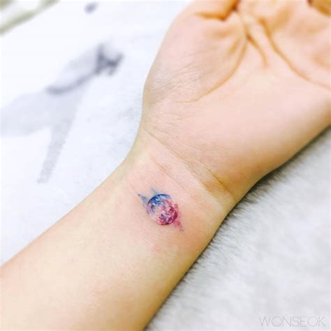 Watercolor rose tattoo on wrist; 65 Adorable Wrist Tattoos All Women Should Consider ...