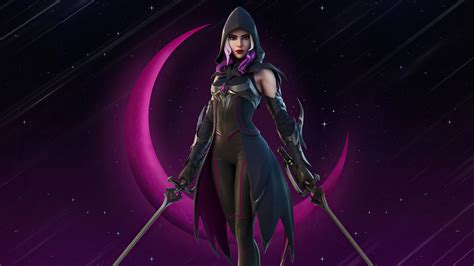 1366x768 Fortnite Nighttime Huntress 1366x768 Resolution Hd 4k Wallpapers Images Backgrounds