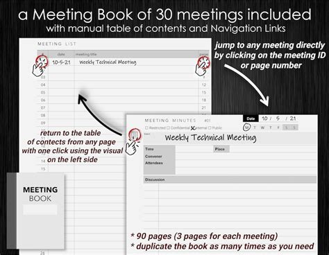 Remarkable 2 Meeting Minutes Template Digital Download Etsy Ireland