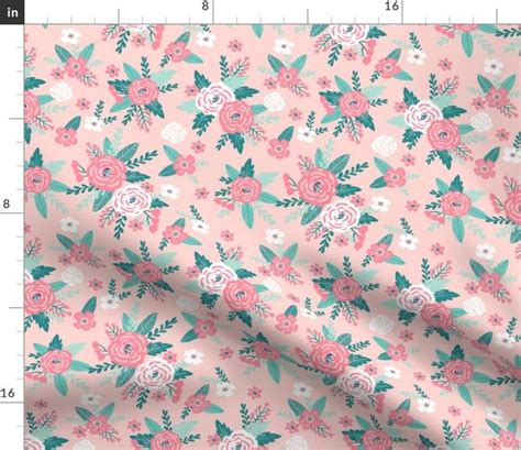 Floral Fabric Cute Florals Fabric Cute Spoonflower