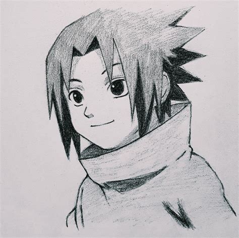 Drawing Easy Sasuke Uchiha Drawing Easy Naruto