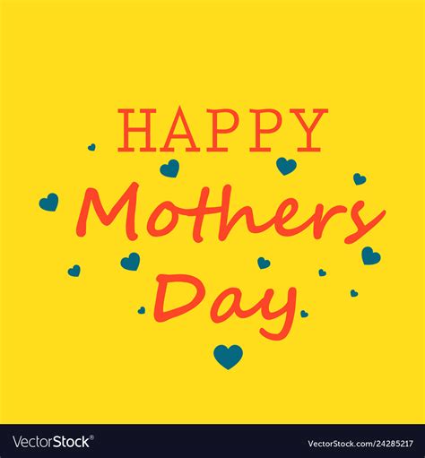 Mothers Day Greeting Card With Blossom Flowers Vector Image