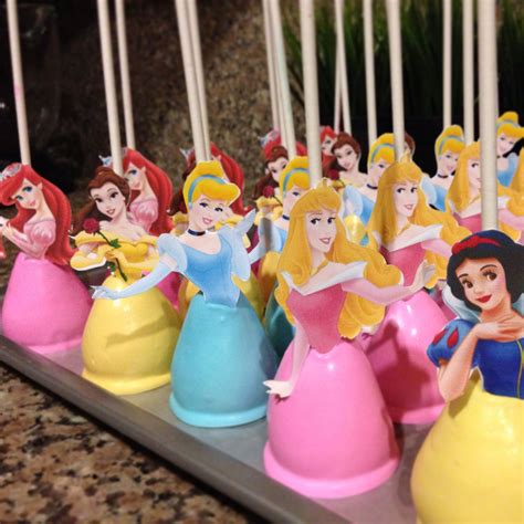 Disney Princesses Cake Pops Princess Birthday Party Decorations Disney