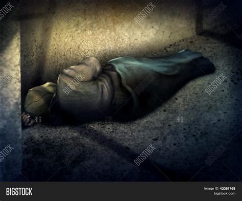 Homeless Man Sleeping Image Photo Free Trial Bigstock