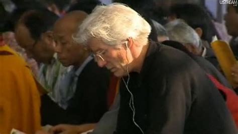 Actor And Buddhist Activist Richard Gere Listening To The Flickr