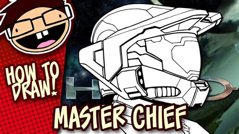 how to draw master chief halo easy step by step drawing tutorial