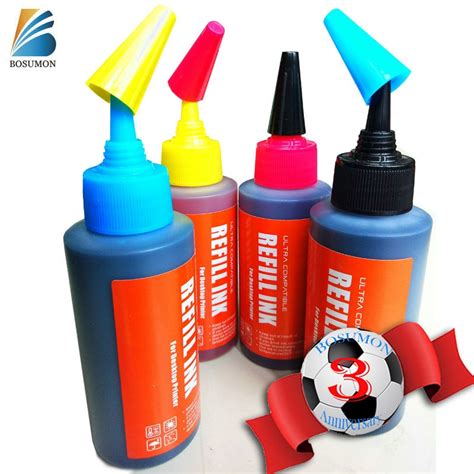 4 Bottle Universal 100ml Refill Ink For Brother Printer Ink Cartridge
