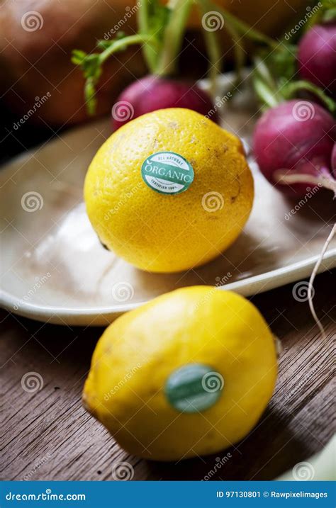 Closeup Of Fresh Organic Lemons Stock Image Image Of Farm Organic