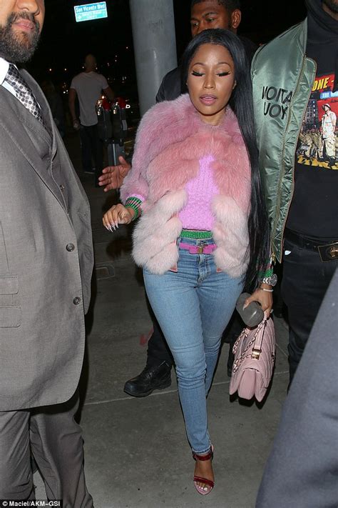 Nicki Minaj Showcases Her Famous Curves As She Enjoys Night Out In La Daily Mail Online