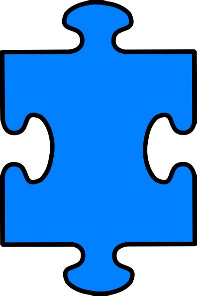 Check out our autism puzzle piece selection for the very best in unique or custom, handmade pieces from our shops. Puzzle Piece Blue Clip Art at Clker.com - vector clip art ...