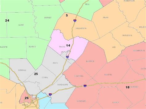 Proposed Senate Map Would Split Travis County In Four Parts Kut