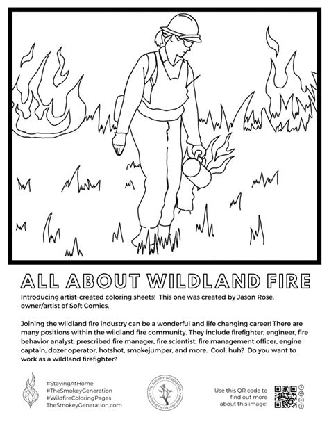 Coloring Sheet Wildland Firefighters