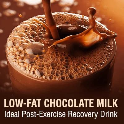 Low Fat Chocolate Milk The Ideal Post Exercise Recovery Drink