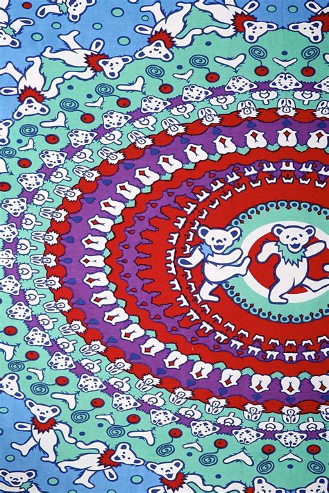 Tapestries can be used as wall hangings bed spreads, table cloths, flags and. Grateful Dead Dancing Bear Tapestry - Urban Outfitters ...