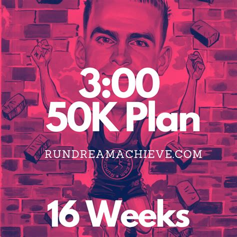 50k Ultra Marathon Training Plan Sub 3 Hours Run Dream Achieve