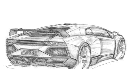 Lamborghini Aventador J Drawing At Explore