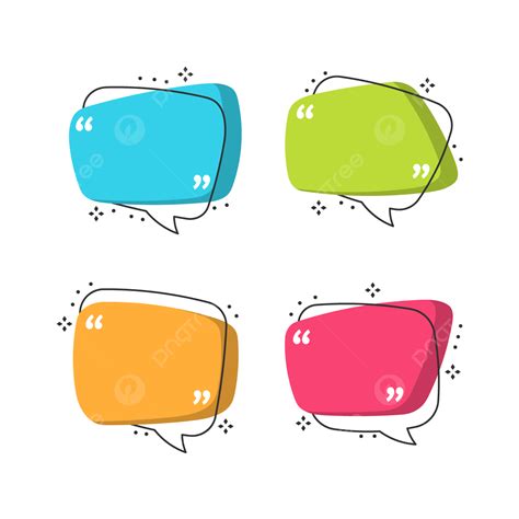 Set Of Speech Bubble Vector Illustration Speech Bubble Chat Bubble