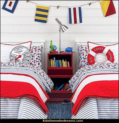 How to choose between a coverlet and a bedspread. Decorating theme bedrooms - Maries Manor: nautical bedroom ...