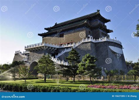 Beijing Cityscape Qianmen Gate Tower Stock Image Image Of Tower