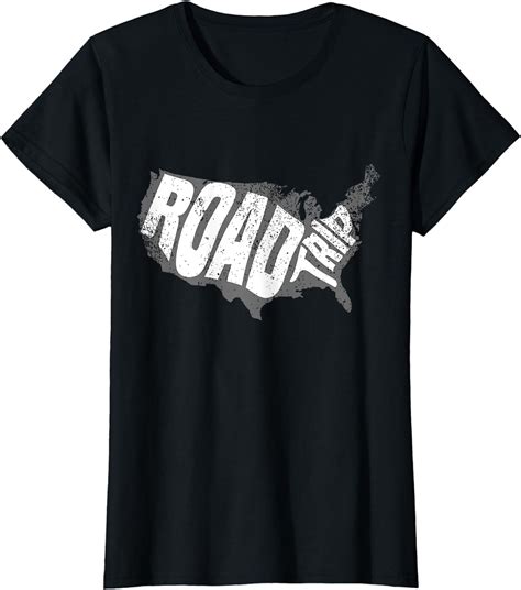 Road Trip USA Map T-Shirt - Road Trip Essentials T-Shirt - Walmart.com