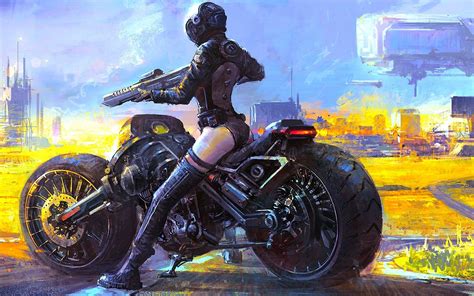 Anime Biker Girl Wallpapers Wallpaper Cave