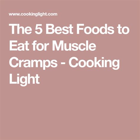 We did not find results for: The 5 Best Foods to Eat for Muscle Cramps | Good foods to ...
