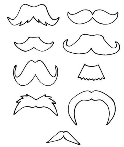 Mustache Coloring Pages Coloring Pages