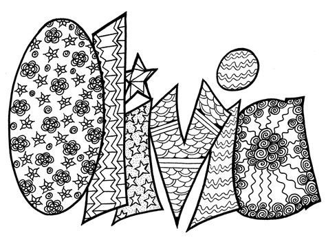 Below are some of the common color names and codes. Custom Name Coloring Pages at GetColorings.com | Free ...
