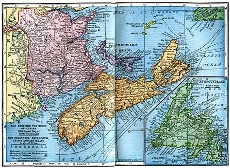 Map Of The Maritimes Canada World Map