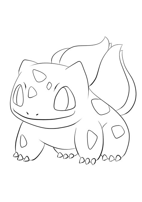 Bulbasaur No.01 : Pokemon Generation I - All Pokemon coloring pages Kids Coloring Pages