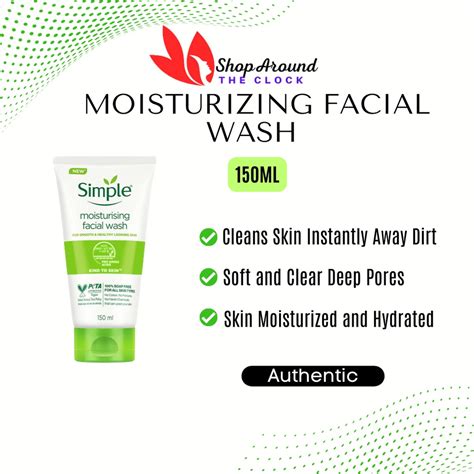Simple Moisturizing Facial Washkind To Skin Moisturizing Face Wash