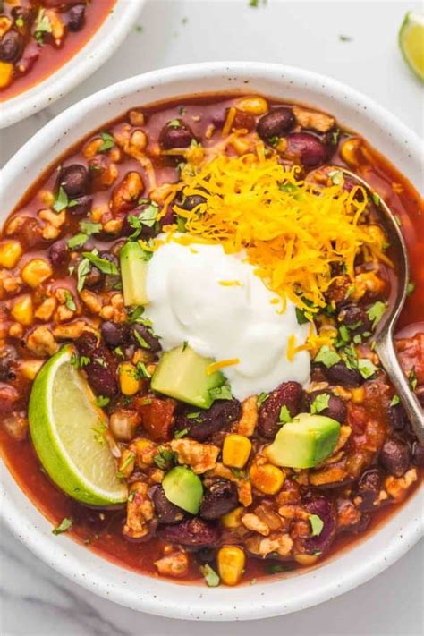 Slow Cooker Turkey Chili Easy And Healthy Little Sunny Kitchen