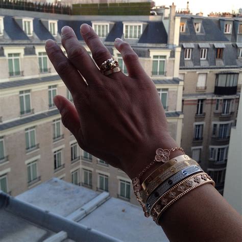 Vca Sweet Alhambra Bracelet With Cartier Love Cuff Page Purseforum