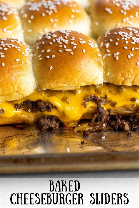 Baked Cheeseburger Sliders Recipe Girl