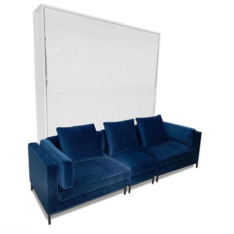 Murphysofa Navy Blue Migliore Modular King Size Wall Bed Sofa