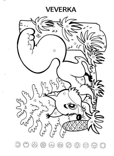 Veverka Coloring pages, Free coloring pages, Animal coloring pages