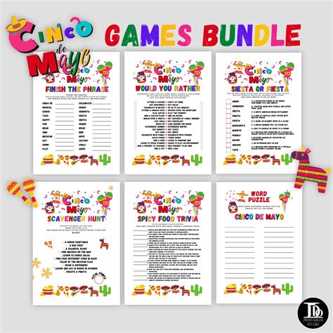 Bring the Cinco de Mayo Festivities to life with this fantastic Games