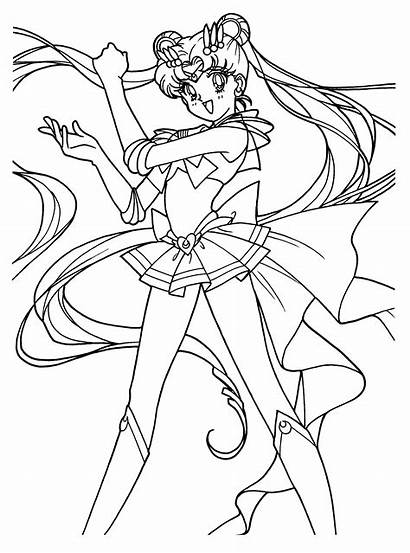 Sailor Moon Coloring Pages Animated Cat Sailormoon