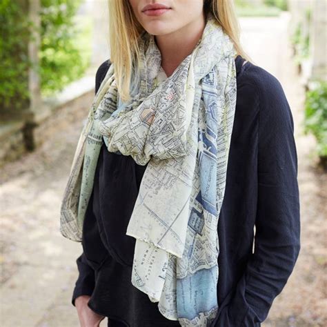 Black and white, with detailed delineations for neighborhoods and street names. Vintage London Map Scarf By Lisa Angel ...