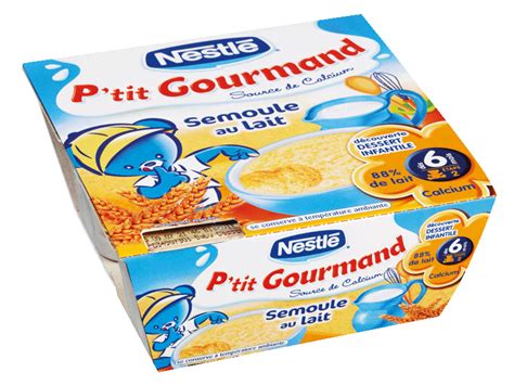 P Tit Gourmand Semoule Au Lait Des Mois Tous Les Produits Desserts Lact S Prixing
