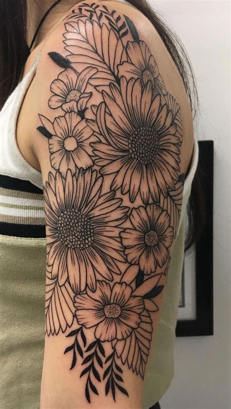 Half Sleeve Henna Tattoos Halfsleevetattoos Sunflower Tattoo Sleeve