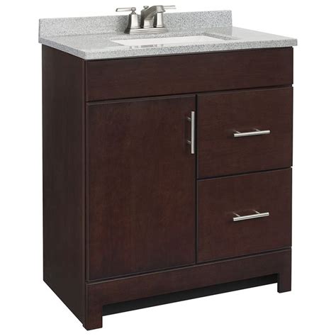 31 inch bathroom vanity top. Shop Style Selections Lagosta Java Integral Single Sink ...