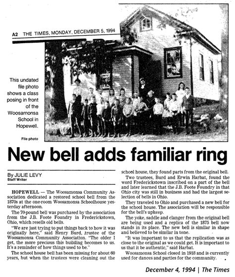 Press | Woosamonsa Schoolhouse