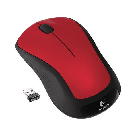 Logitech M310 Wireless Ambidextrous Optical Mouse Flame Red Gloss 910