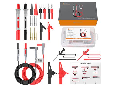 Neoteck Test Leads 24 Pcs Multimeter Test Leads Electronic Test Leads