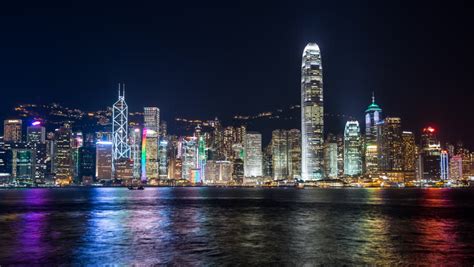 Free for commercial use no attribution required high quality images. Hong Kong Skyline across the Rippling Water of Pearl River ...