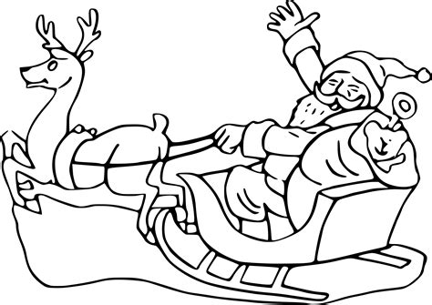 Voir les аvis clients et les priх. Coloriage Père Noël Dans Son Traineau À Imprimer Sur ...