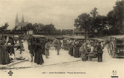 chateauroux indre paysage france carte postale montauban