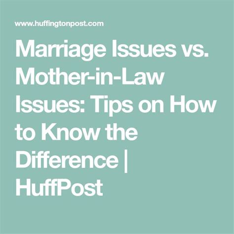 Marriage Issues Vs Mother In Law Issues Tips On How To Know The